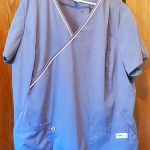 Plus size scrub top